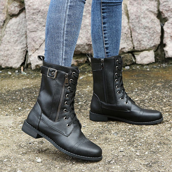 Bottes orthopédiques en cuir pour femmes